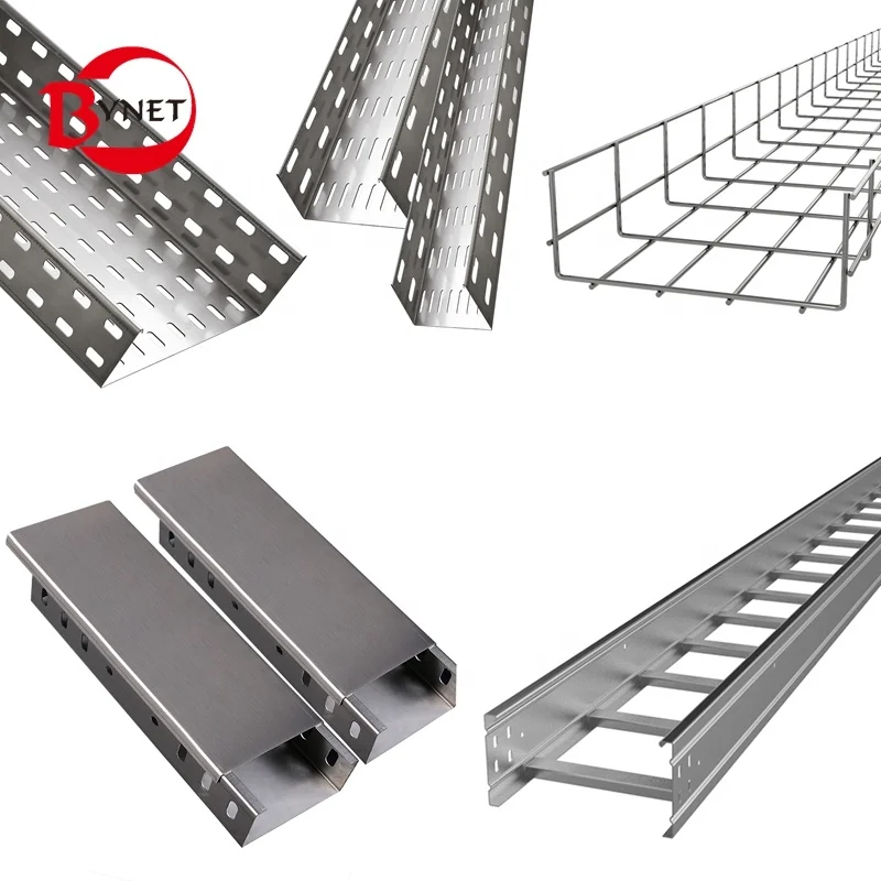 Waterproof aluminum ventilated cable tray support raceway powder