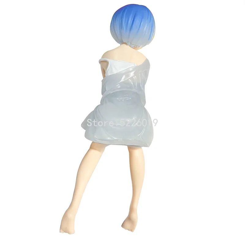 PSMILE Re Zero Starting Life in Another World Rem Pajamas Figure Rem  Limited Edition Anime Figure Rem Ppajamas Chair PVC Figure 16cm