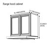 90*85*36 cm Range hood cabinet
