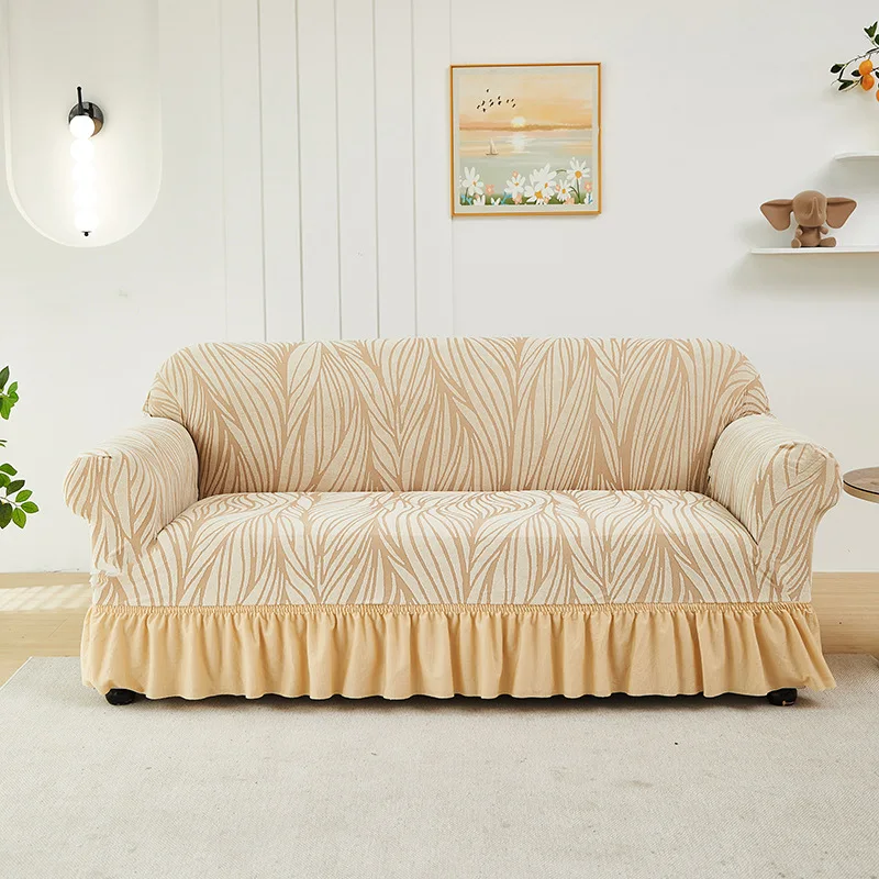 Modern Living Room Sofa Covers Seater Loose Jacquard
