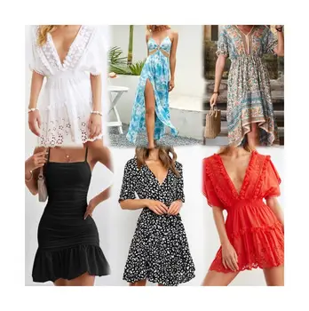 2024 Fashion Wholesale Women's Dresses Apparel Stock Clothes Pacas Assorted Bulk Clothing