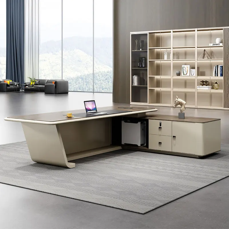 Buy Large L Shaped Contemporary Executive Office Desk Modern Office Desk  Executive Desk Luxury Office Furniture from Guangzhou Sunshine Furniture  Co., Ltd., China