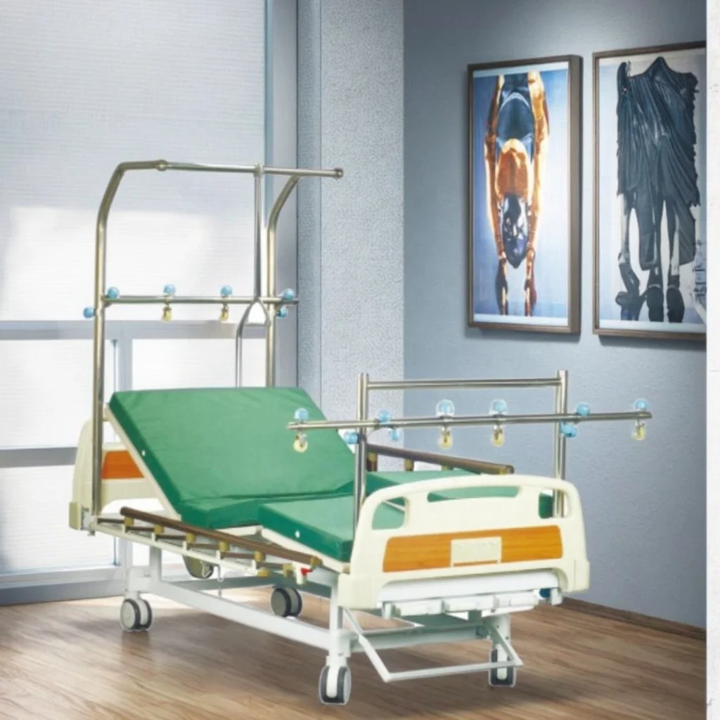 Orthopedic Procedures Surgical Traction Table SS304 Rack Foldable Adjustable Durable Modern Hospital Furniture for School Hotel 2