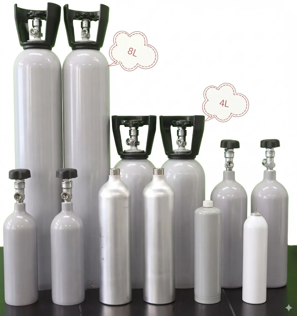 2L 4L 8L Customized Calibration Gas CO CO2 NO CH4 SO2 N2 Standard Gas Mixture