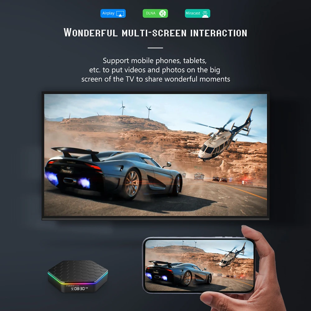 Topleo Set-top Box T95z Plus Android 12 H618 8k Tv Box Mxq 4k Internet Smart T95 T95z Plus Tv Box Android 12