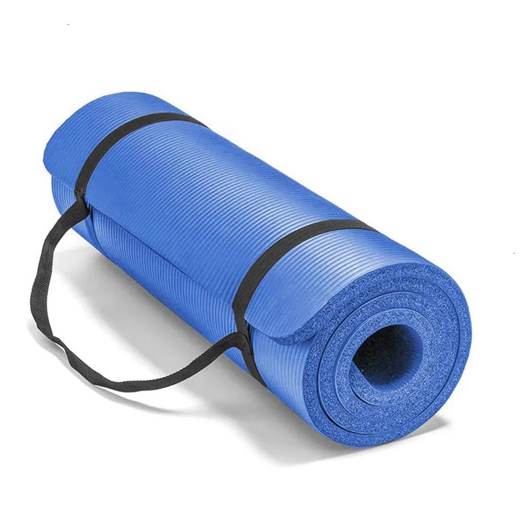 NBR Custom Printed Design Eco Friendly Workout Yoga Mat Yoga Knee Mat with Carrying Strap