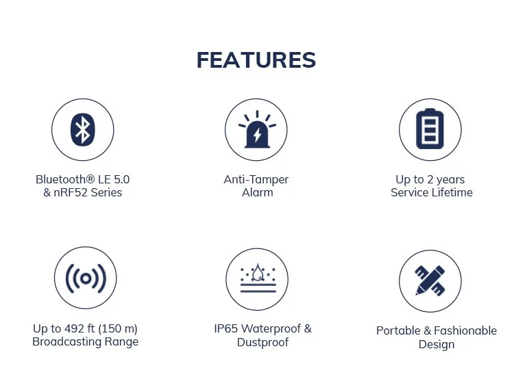 Smallest Bluetooth Indoor Beacon Bluetooth Low Energy Long Range ...