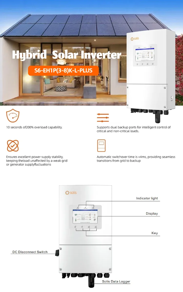 product solis inverter eu stock hybrid inverter inversor on grid 60000w 8 kw ip66 5kw price 6 kw 8kw single phase solar energy system-2