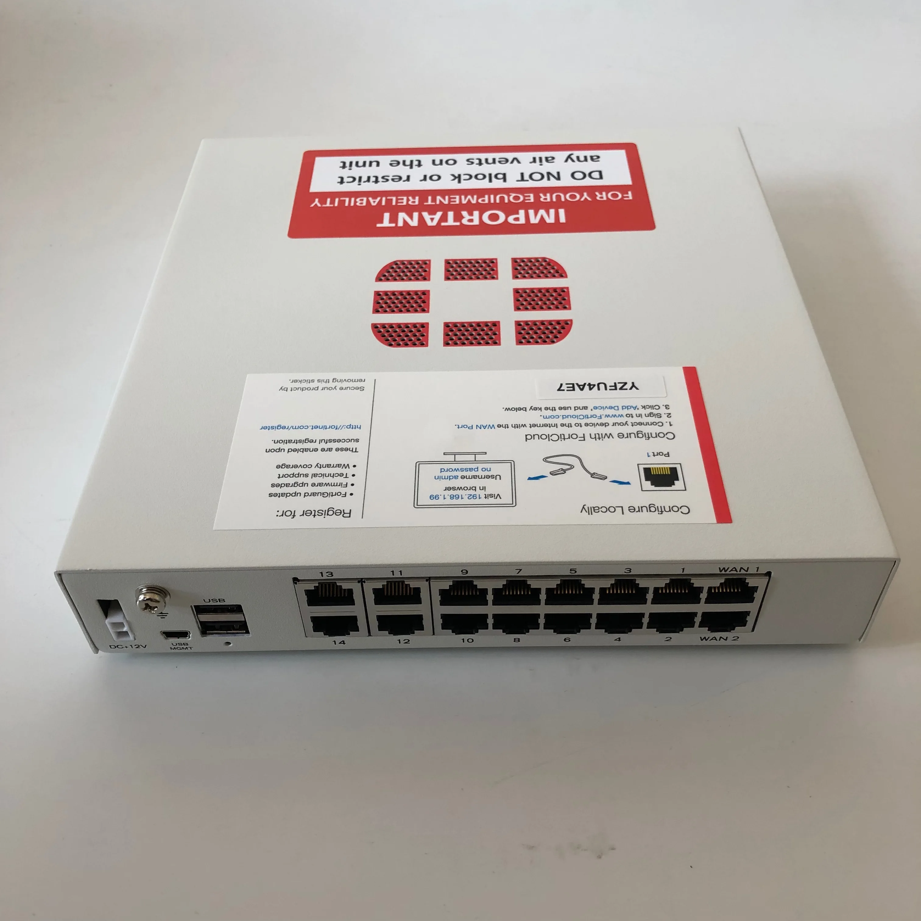 Leilão de FIREWALL FORTINET FORTIGATE 80E FG-80E | Exchange