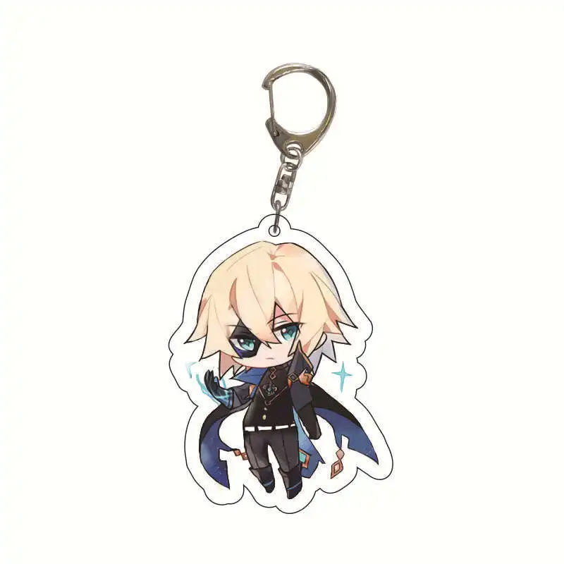 Genshin Impact Game Keychain para mulheres, personagem de folha