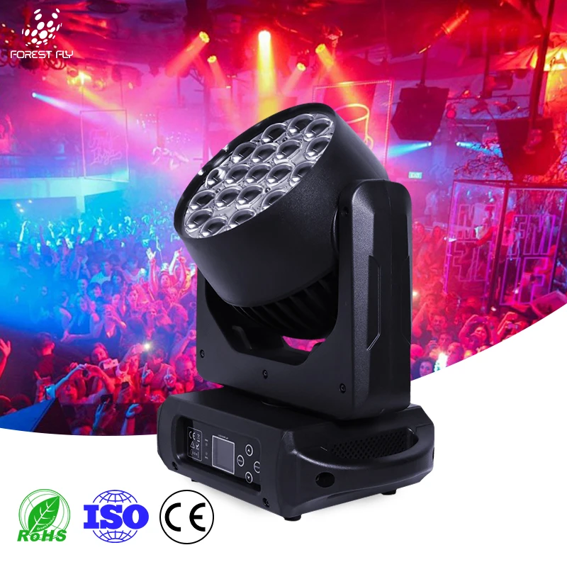 Pro Outdoor RGBW Emitted 19x15W Moving Head Wash Stage Light