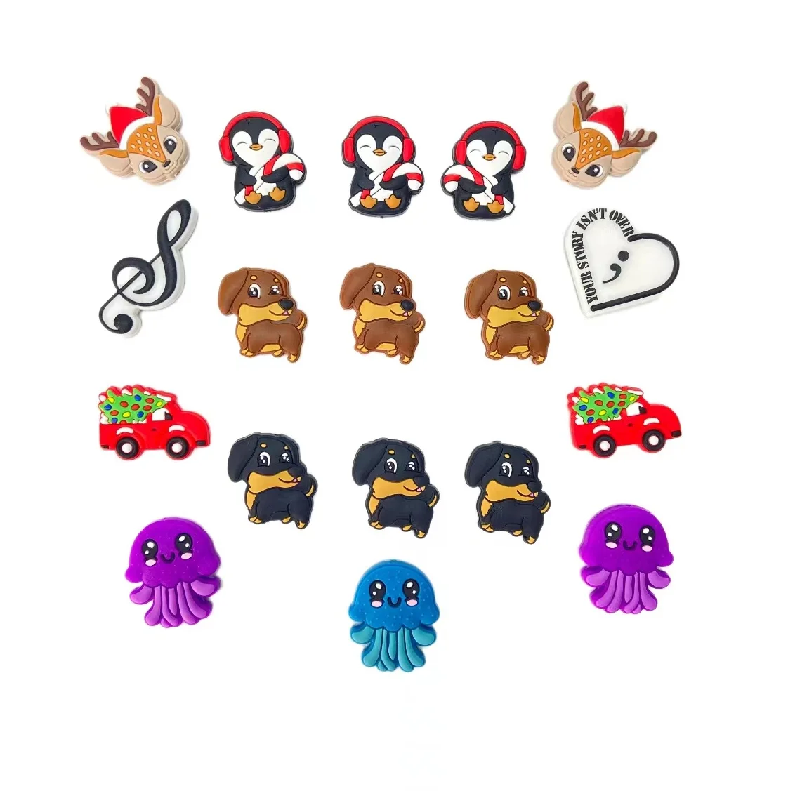 New Design Cartoon Character Beads For Pen Making Fashion Food Grade ...