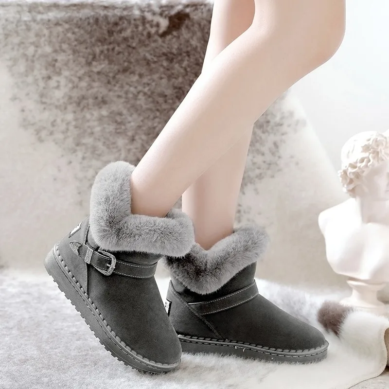 Winter snow boots keep warm hight boot for women