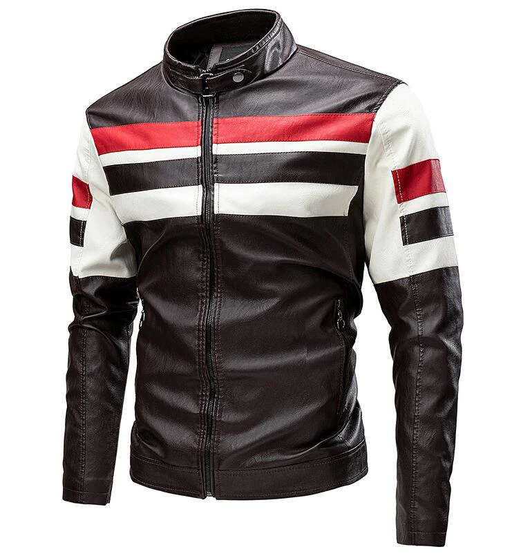 Men Winter Designer Outdoor Jackets Fashion Coat Locomotive Motorcycle Black Leather Jacket_voghion.com