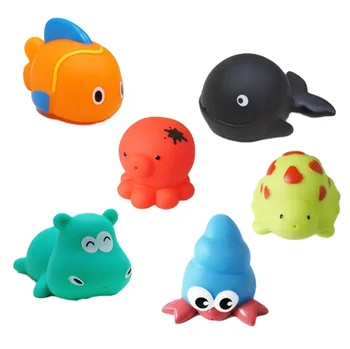 High Quality soft vinyl floating animal bath toys, vinyl baby bath toys 3d custom vinyl bath toys for children