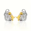 LS-389-earrings    sliver and gold