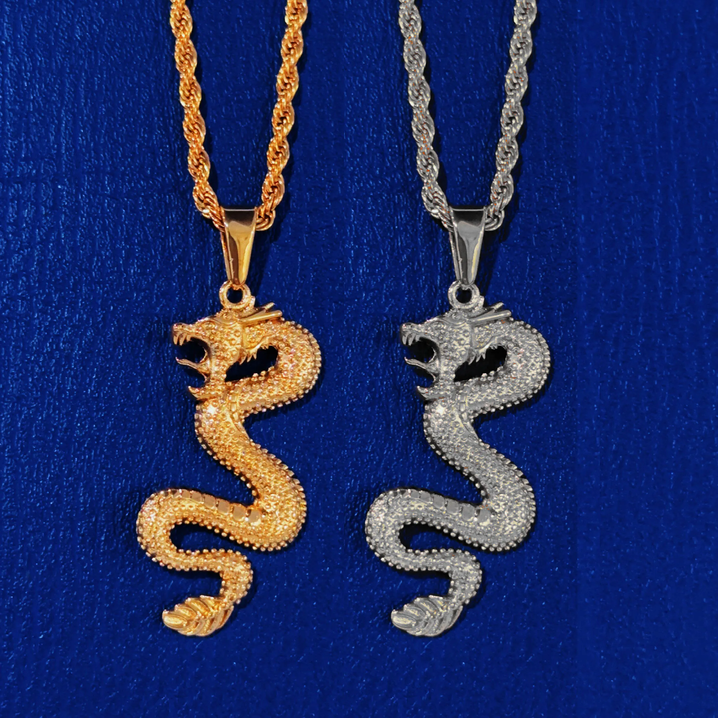 Men's Gold Plated Dollar Sign Necklace - 30 Inch Hip Hop Chain With Rotatable Lion Head Pendant