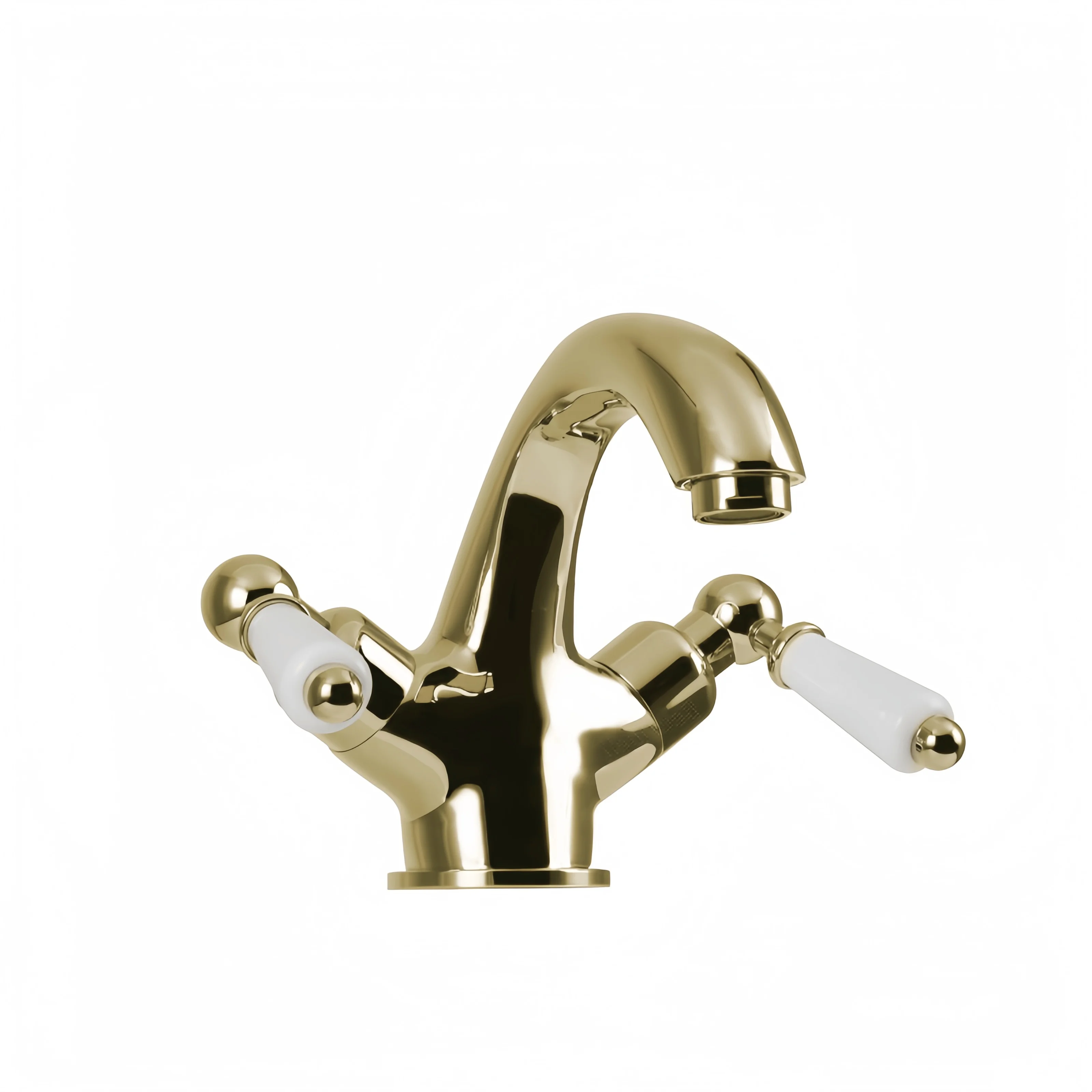 Luxury Brass ceramic lever Basin Tap - Gold