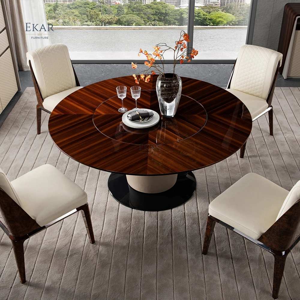 product rotating round dining table  functional and stylish dining furniture-65