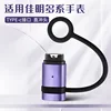 Estilo moderno de cabeza recta de color morado brumoso