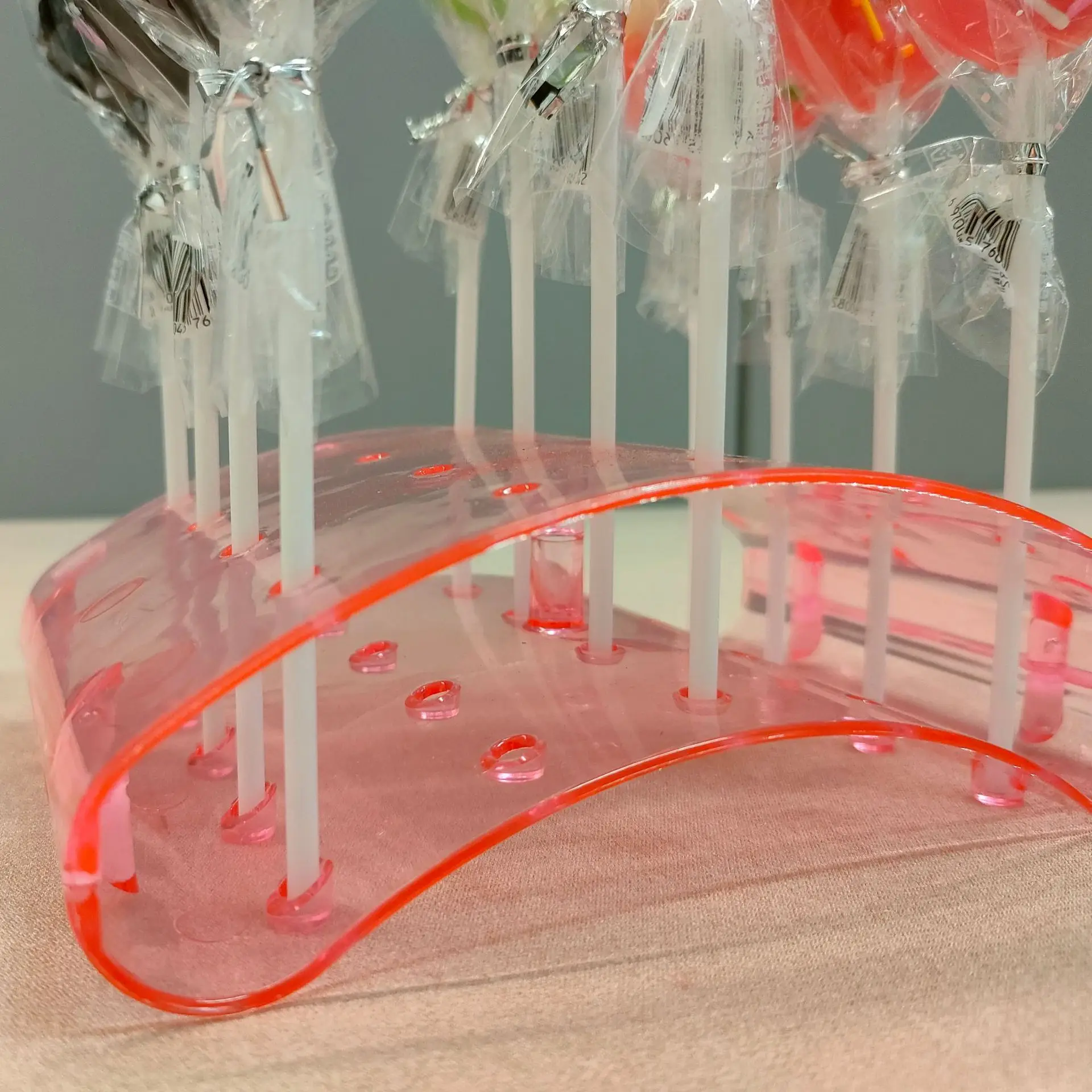 FF724 20 Hole Cake Dessert Candy Holder Chocolate Sticks Display Rack for  Weddings Birthday Party Acrylic Lollipop Display Stand, image size:1920x1920