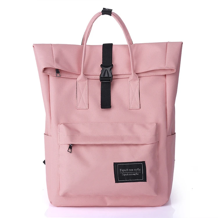 Ladies Convertible Tote Bag Canvas Rolltop Backpack Laptop Bag