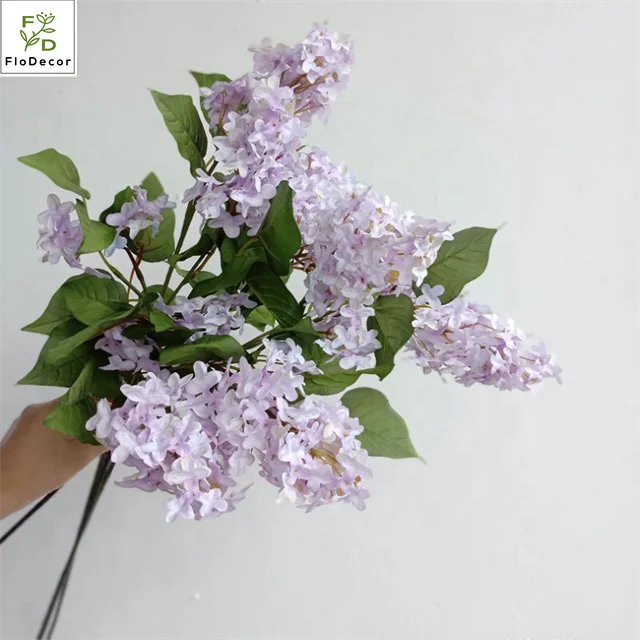 High Quality Artificial Silk Lilac Clove Flower in Purple White Blue New Arrival for Christmas Valentine's Day Easter Occasions