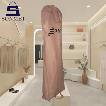 Luxury Durable Eco-frindly Branded Gown Non Woven Bridal Dress Bag
