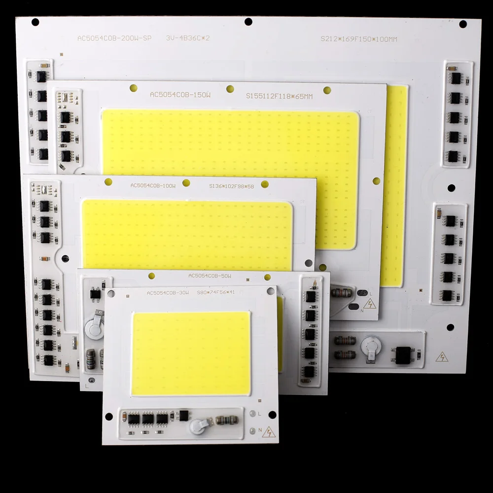 30W 50W 100W 150W 6000K 220V Input Smart IC LED 5054 COB Lamp Chip For DIY LED Floodlight Spotlight Traffic Lighting  Driverless