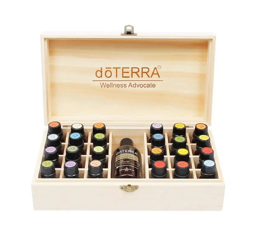 本日値下げします。doTERRA ケースとオイル Wholesale Wooden Storage Doterra Essential Oil Box - Organize 25