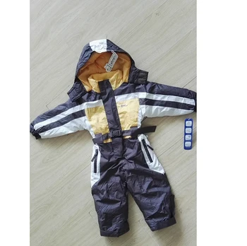 Stock lot winter child snowsuits with hood sports suit kids outdoors skiing suit