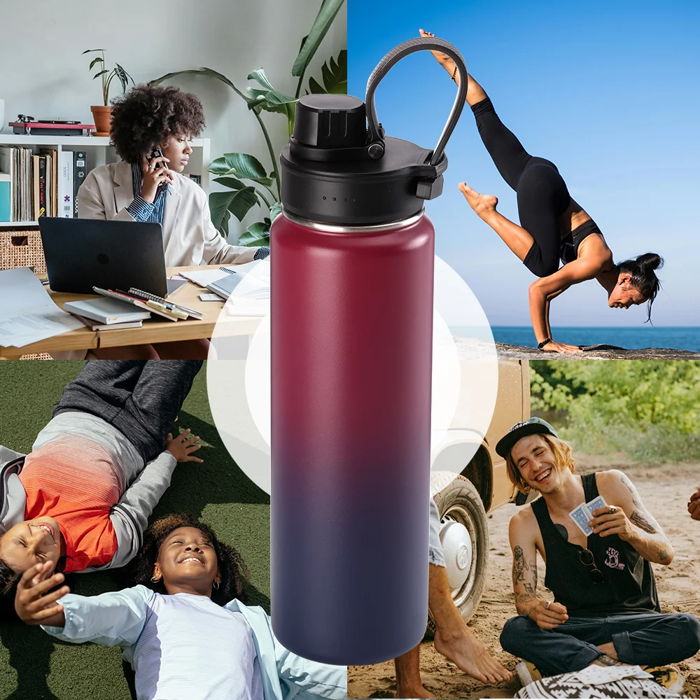Iceelow Gobelet Avec Paille De 40 Oz Bouteille Deau Isolée À Double Paroi En Acier Inoxydable Du 8,08 € | DHgate