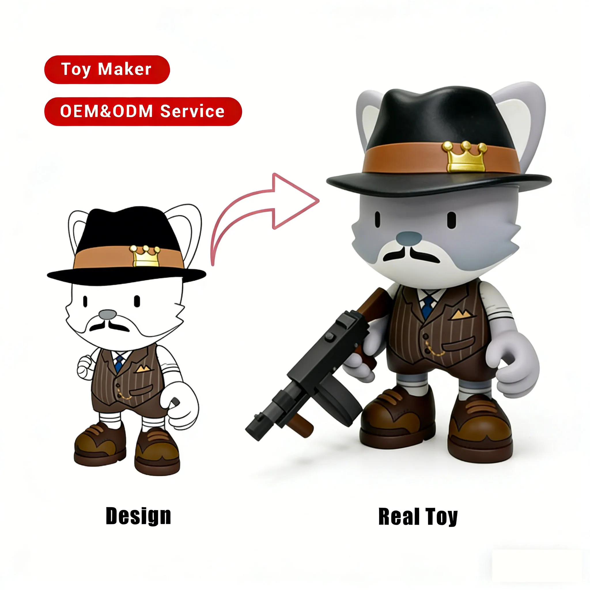 OEM Customized Eco-friendly Toy Figure with Gift Box Customized Cartoon Movie & TV Theme Toy Figure