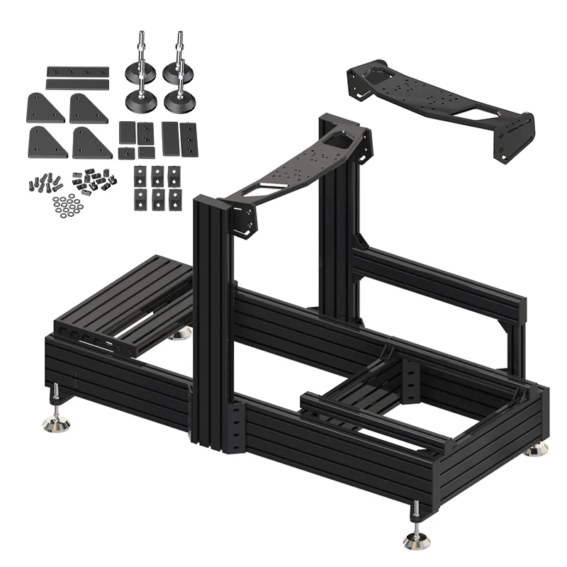 Custom Racing Simulator Cockpit Indoor Home Playhouse Aluminium T6 Extrusion Aluminum Profile Frame Sim Racing Rig Bracket