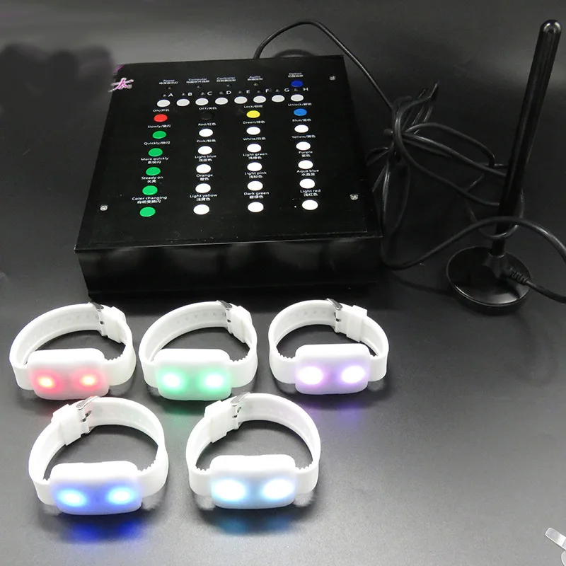 Силиконовый браслет BOSI с пультом дистанционного управления и светодиодной подсветкой 800