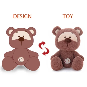 Metoo Toys CE ASTM EN71 OEM ODM Promotional Mascot Plush Doll Bear Custom Plush Toy Stuffed & Plush Toy Animal