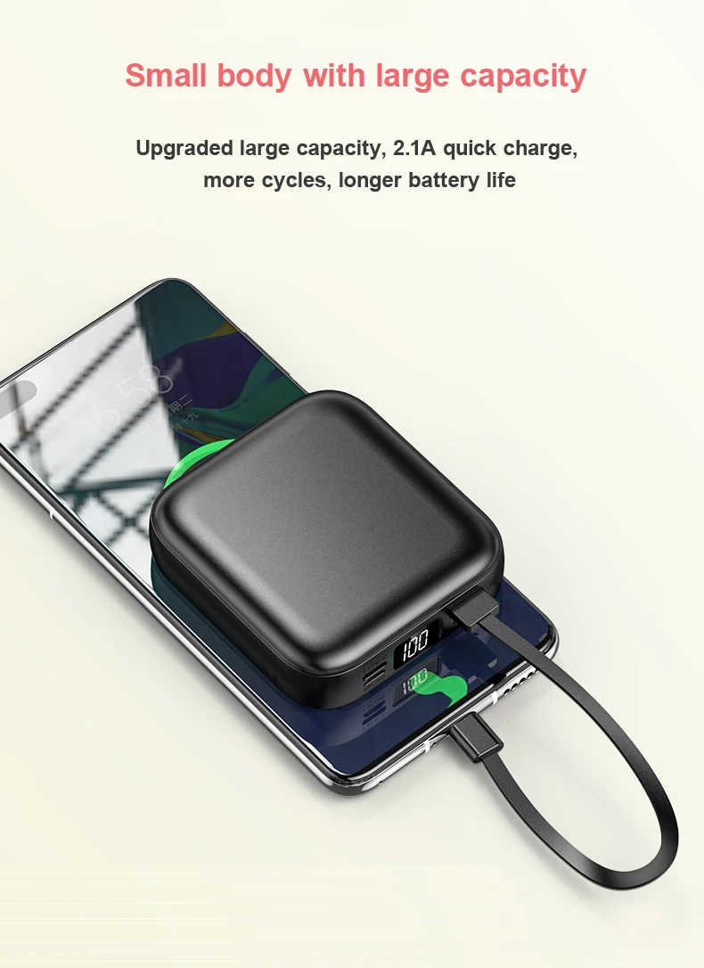 Alibaba New Led Mirror Makeup Power Bank Charger 20000mah Buy Power