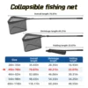 Portable Folding Landing Net Black 1.8m