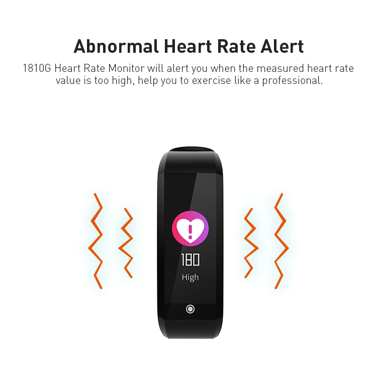 1810g Fitness Tracker Smart Band Activity Tracker Watch With Heart Rate