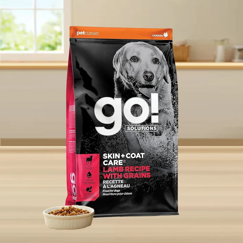 Custom Logo Zipper Bag Pet Food Packaging Bag Plastic Treat Dog Printed Pouch Flat Bottom Pouch Bag For Dog Cat Food