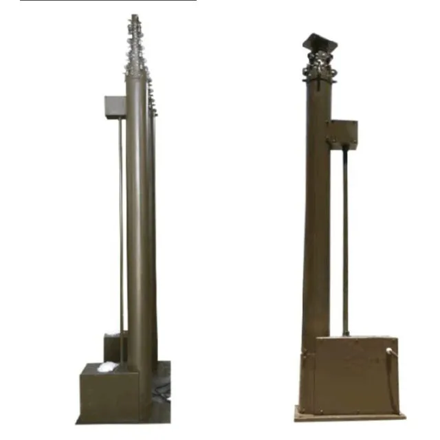 15m motor remote control operation mechanical telescopic mast