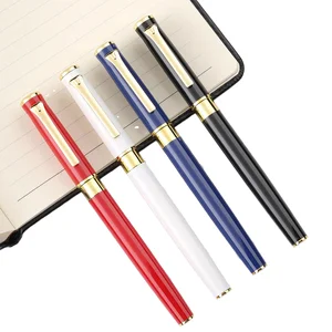 Advertising Promotional Pens Custom Logo Water-Based Sports 0.5 mm Metal Ballpoint Pens Gift