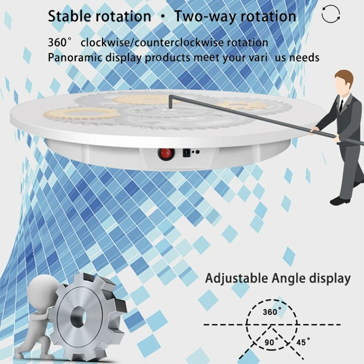 High Quality 60cm Electric Rotating Display Stand 100KG Load Video Shooting Props Turntable for Photography