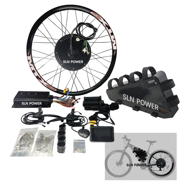 48V 52V 60V 72V  E Bike Conversion Kit Electr Bicycle Motor with Battery for 1500W 2000W 3000W 5000W Electric Ebike Battery Kit