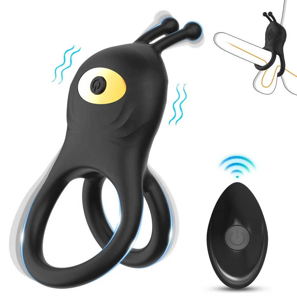 2 in 1 Men's Rabbit Shaped Silicone Penis Ring Clitoris Stimulator Cock  Ring Ejaculation Delay Penisring Erection Ring for Men