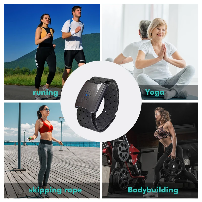 New Design Heart Rate Monitor Armband Ip67 Ble Ant+ Optical Heart Rate
