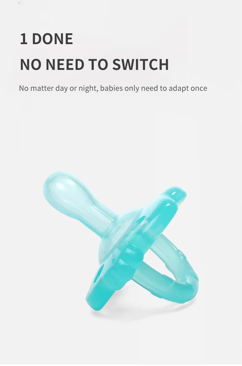 Wholesale Custom Factory Direct Food Grade Silicone Teething Pacifier