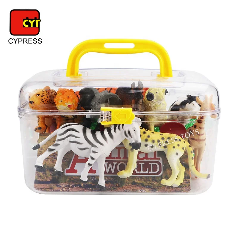 
 Акция мультяшная ферма Пластиковые Дикие животные игрушки Набор фигурок животных ПВХ игрушки животные  