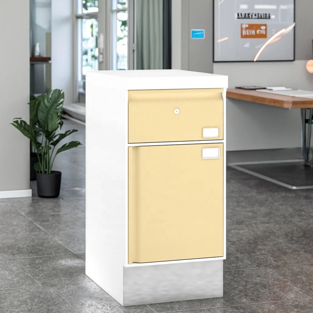 Modern Hospital Underbench Single Drawer Unit 810mm Stainless Steel Medical Equipment Storage Ball-Bearing Slides Durable 6
