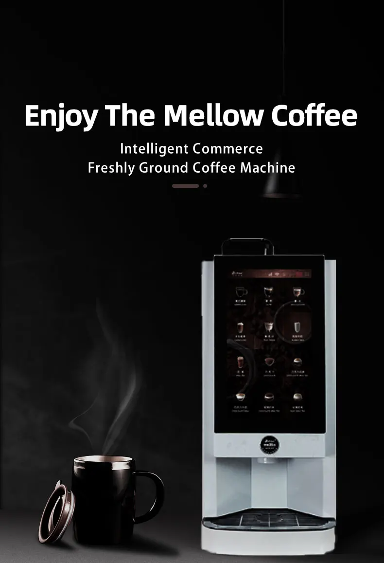 Pilot 2023 Best Selling 15.6'' Inch Andirod Touch Screen Espresso Coffee Machine With Fresh Milk Option supplier